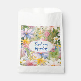 Waterverf Wildbloemen Vrijgezellenfeest Favor Bag Bedankzakje