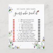 Waterverf Wildbloemen Vrijgezellenfeest Game (Voorkant)