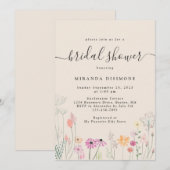  Waterverf Wildbloemen Vrijgezellenfeest Kaart (Voorkant / Achterkant)