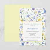 Waterverf Wildbloemen Vrijgezellenfeest Kaart (Voorkant / Achterkant)