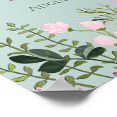 Waterverf Wildbloemen Vrijgezellenfeest Welkomstte Poster (Hoek)