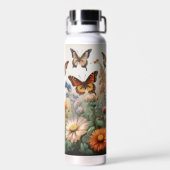 Waterverf Wildbloemen Waterfles (Achterkant)