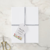 Waterverf Wildbloemen Wedden Dank je labels Cadeaulabel (Met Touw)