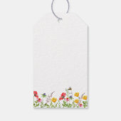 Waterverf Wildbloemen Wedden Dank je labels Cadeaulabel (Achterkant)