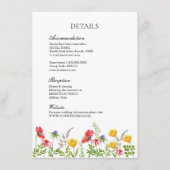 Waterverf Wildbloemen Weddenschap Informatiekaartje (Voorkant)