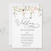 Waterverf Wildbloemen Weddenschap Kaart (Voorkant)