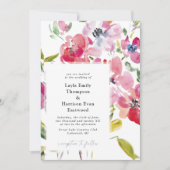 Waterverf Wildbloemen Weddenschap Kaart (Voorkant)