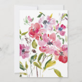 Waterverf Wildbloemen Weddenschap Kaart (Achterkant)