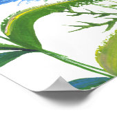 Waterverf Wildbloemen Weddenschap Welkomstteken Poster (Hoek)