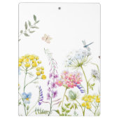 Waterverf Wildbloemen zomerweide Klembord (Achterkant)