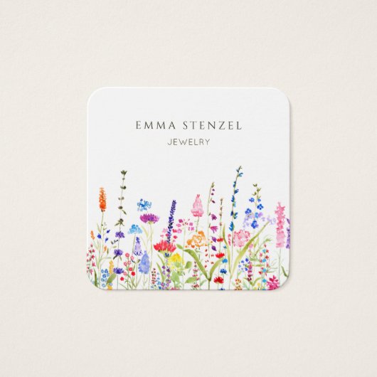 Waterverf Wildblokplein Visitekaartje (Voorkant)