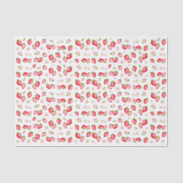 Waterverf Wilde Aardbei Verjaardag Tissuepapier