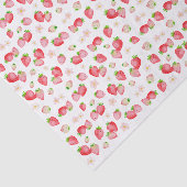 Waterverf Wilde Aardbei Verjaardag Tissuepapier (Detail)