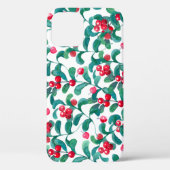 Waterverf wilde bessen, naadloos patroon. Case-Mate iPhone case (Achterkant)