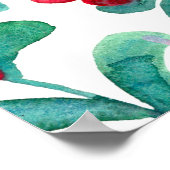 Waterverf wilde bessen, naadloos patroon. poster (Hoek)