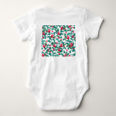 Waterverf wilde bessen, naadloos patroon. romper (Achterkant)