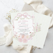 Waterverf Wilde Bloem Baby in Bloei Baby shower