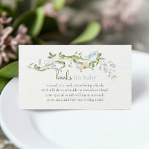 Waterverf Wilde Bloem Baby Shower Boeken voor Baby