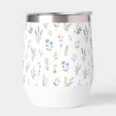 Waterverf Wilde Bloem Blauwe Lavendel Boho Landhui (Links)