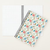Waterverf Wilde Bloem Bloempatroon Notitieboek (Binnen)