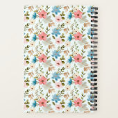 Waterverf Wilde Bloem Bloempatroon Notitieboek (Achterkant)