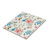 Waterverf Wilde Bloem Bloempatroon Tegeltje (Zijkant)