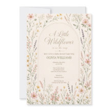 Waterverf Wilde Bloem Boho Baby Shower