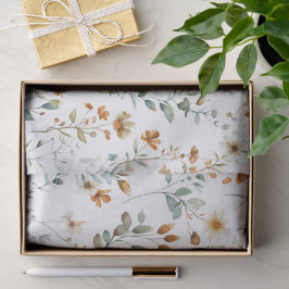 Waterverf wilde bloem boho tissuepapier