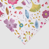 Waterverf Wilde bloem Botanische verf Tissuepapier (Detail)