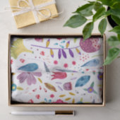 Waterverf Wilde bloem Botanische verf Tissuepapier (Geschenk)