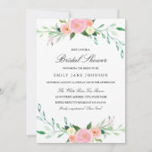 Waterverf Wilde bloem Bridal Shower Kaart (Voorkant)