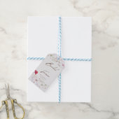 Waterverf Wilde Bloem Bruids Bruiloft Dank Je Cadeaulabel (Met Touw)