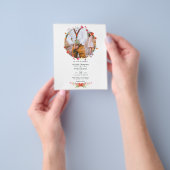 Waterverf Wilde Bloem Bruiloft Foto Bruiloft Foto Flyer (Hand)