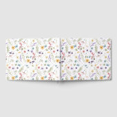 Waterverf Wilde Bloem en Vlinders Patroon Gastenboek (Volledig)