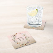 Waterverf Wilde bloem en vlindervlieger Pa baby sh Kartonnen Onderzetters (Insitu)