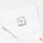 Waterverf Wilde Bloem Florale Bedankt Sticker (Envelop)