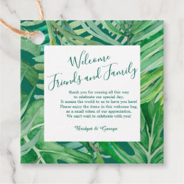 waterverf wilde bloem groen gebladerte bedankjes labels