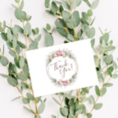 Waterverf Wilde bloem Hartelijk dank Bedankkaart