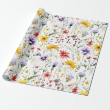 Waterverf Wilde Bloem Lente Tuin Bloemen
