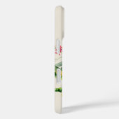 Waterverf Wilde Bloem Monogram Case-Mate iPhone Case (Achterkant / Rechts)