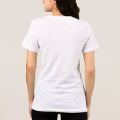 Waterverf Wilde Bloem Motief Tri-Blend Shirt (Achterkant)