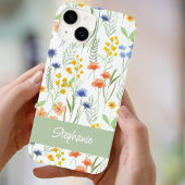 Waterverf Wilde Bloem Naam Case-Mate iPhone Case