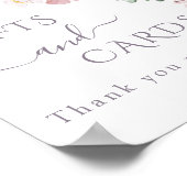 Waterverf Wilde bloem Paarse Lente Bridal gift Poster (Hoek)