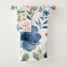 Waterverf Wilde Bloem Patroon Modern Botanisch