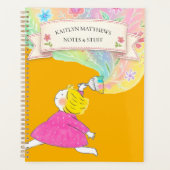 Waterverf Wilde Bloem Spiraal Notebook Planner (Voorkant)