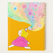 Waterverf Wilde Bloem Spiraal Notebook Planner (Achterkant)