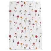 Waterverf Wilde Bloem Thema Bloemmotief Medium Cadeauzakje (Voorkant)