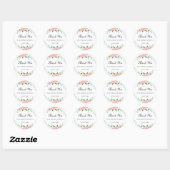Waterverf Wilde Bloem Trouwsticker Ronde Sticker (Vel)