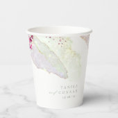 Waterverf Wilde bloem Verf Str Fsia ID954 Papieren Bekers (Achterkant)