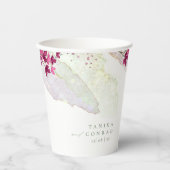 Waterverf Wilde bloem Verf Str Fsia ID954 Papieren Bekers (Voorkant)